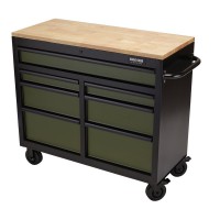 Draper BUNKER® Workbench Roller Tool Cabinet, 7 Drawer, 41\", Green £790.00